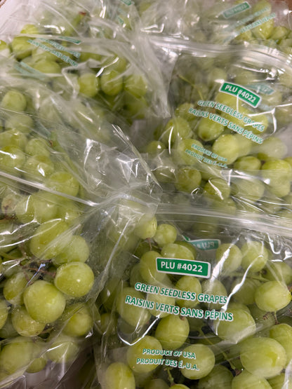 Green Seedless Grapes (bag). Crunchy!